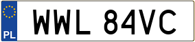 Trailer License Plate